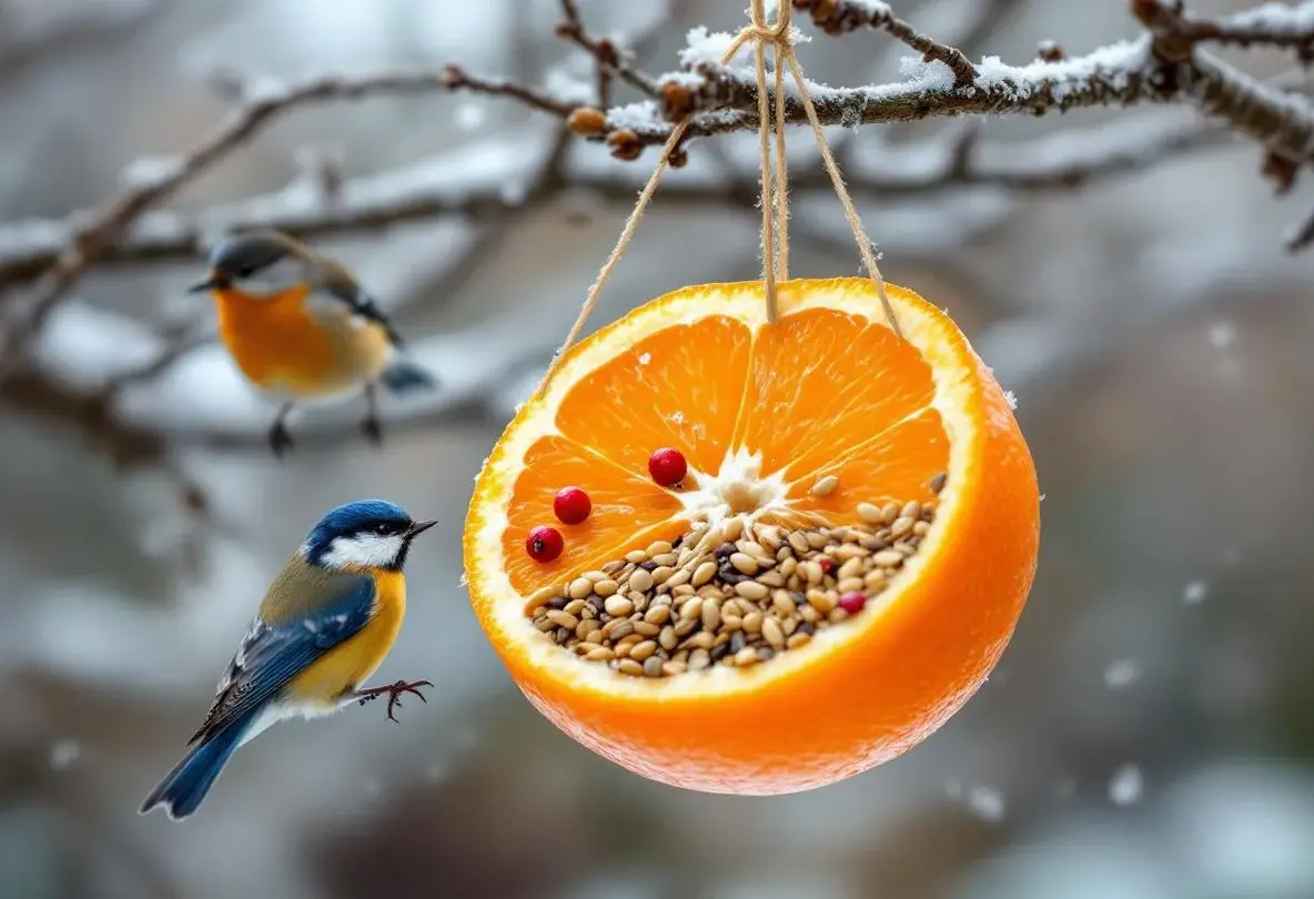 Cet agrume que vous jetez chaque matin peut devenir un refuge précieux pour les oiseaux du jardin cet hiver