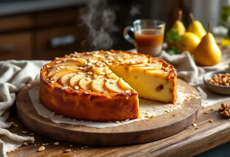 Fondant, parfumé, ultra croquant : ce gâteau aux poires et amandes d'automne coche toutes les cases du dessert parfait