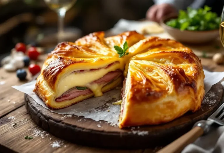 Mon feuilleté camembert–jambon–oignons : la recette “riche mais tellement bonne” que tout le monde me redemande sans cesse