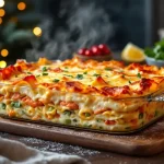 Une avalanche de béchamel, de saumon fondant et de fromage gratiné : ces lasagnes de Noël sont juste irrésistibles